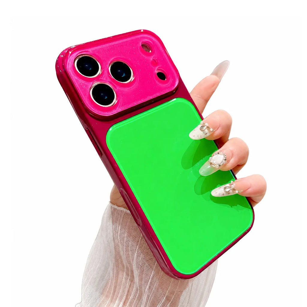 Candy Contrast Color Phone Case for Iphone 17 Pro Max 16 15 14,Colorful Dopamine Candy Full Lens Protection,Tpu+Pc Acrylic Shockproof Protection Phone Case